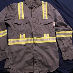 FLAME RESISTANT REFLECTIVE BUTTON SHIRT